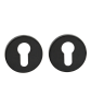Накладки на ключевой цилиндр Накладка под цилиндр TANDOOR TDAL ET-06 slim BLACK 