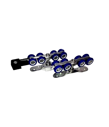 Направляющие и ролики Ролики 4-х колесные R3017 прорезиненный пластик 